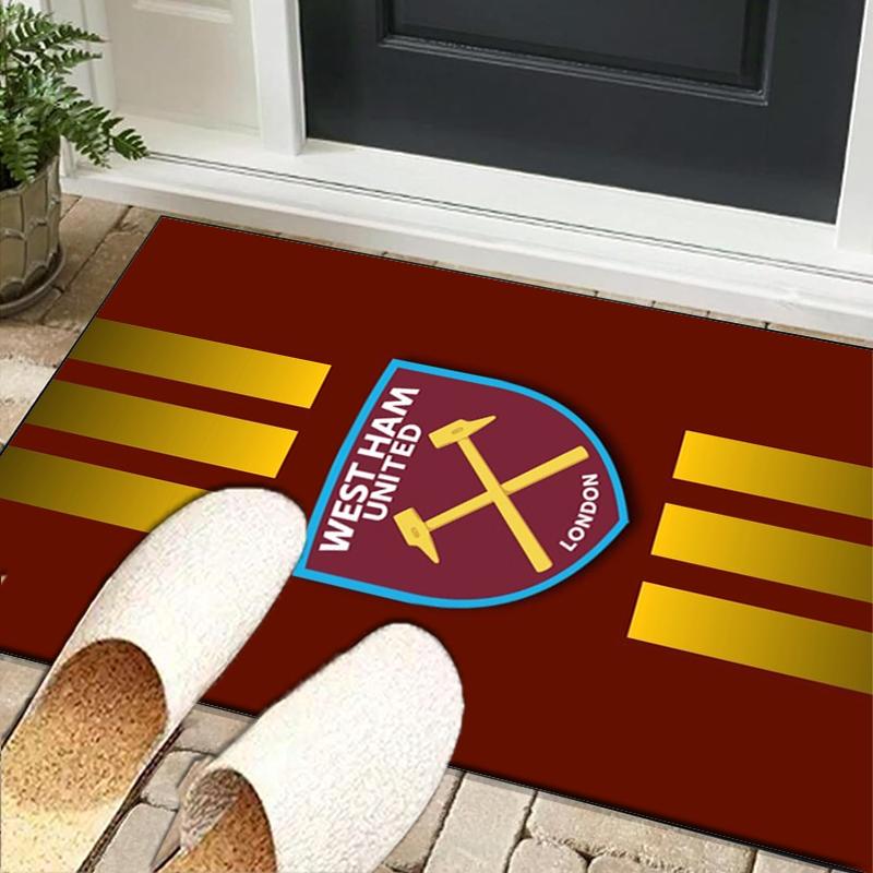 Football Club Emblem Office Rug Chair Mat, Game Carpet, Suitable for Front Door, Bedroom, Living Room, Desk, Holiday Gift