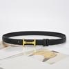 New Women's H-buckle Belt Fashionable with Jeans Suit Decoration for Women's Simple and Versatile Women's Belt