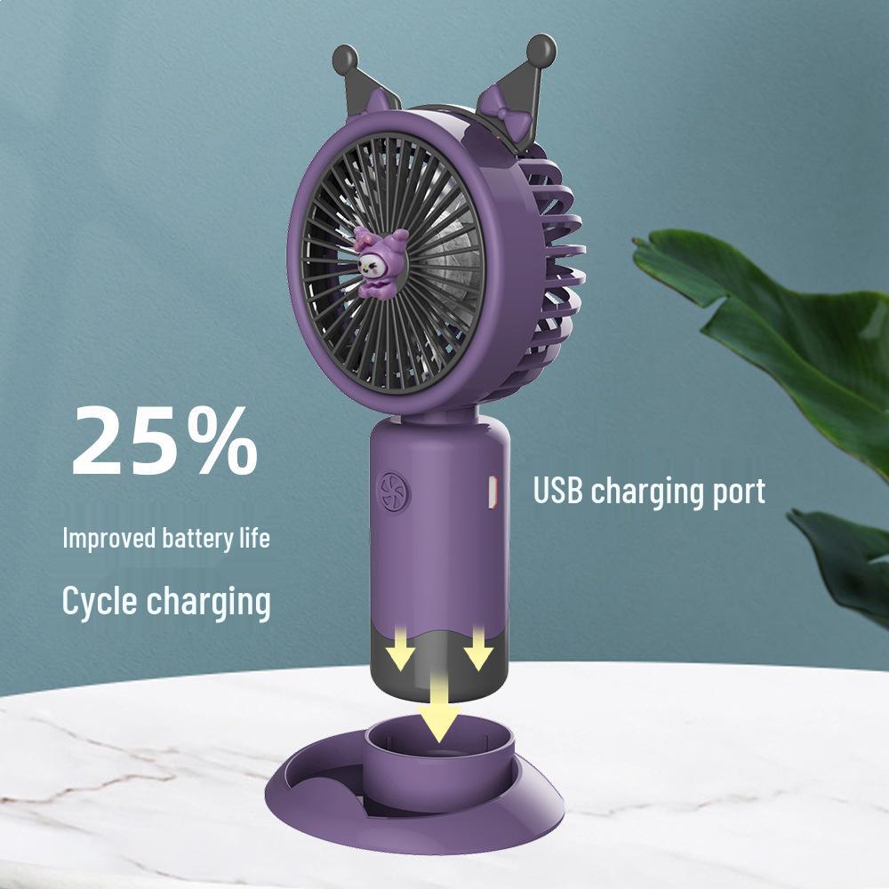 Portable USB Mini Handheld Fan: Silent, Three Speeds, Long Battery Life