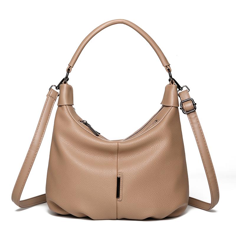 Women PU Leather Hobo Shoulder Bag Adjustable Crossbody Strap Soft Casual Handbag Large Capacity Daily Shopping Work Fashion Ladies Sling Bags