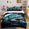 Shark Amidst Crashing Waves. Bedding Sets Duvet Cover Sets Duvet Covers Pillowcases(1 * Duvet Cover 2 * Pillowcases Without Duvet Insert)