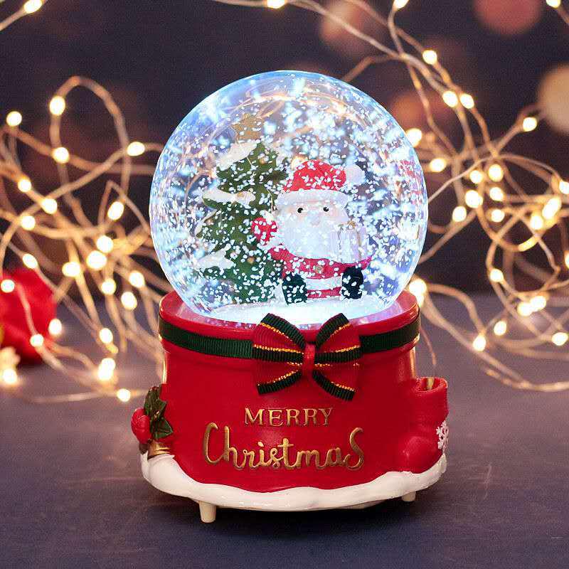 Glowing Crystal Ball Music Box: Perfect Christmas Gift & Home Decor for Friends or Kids