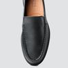 Handmade Men’s Black Leather Loafers – Genuine Full-Grain Leather Upper & Lining – Classic Slip-On Dress Shoes with TPU Sole