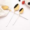 6 Stuks Blauw Goud Theelepels Set 18/10 Rvs Theelepels Zilverwerk Kleine Dessert Koffielepels 5.5 Inch