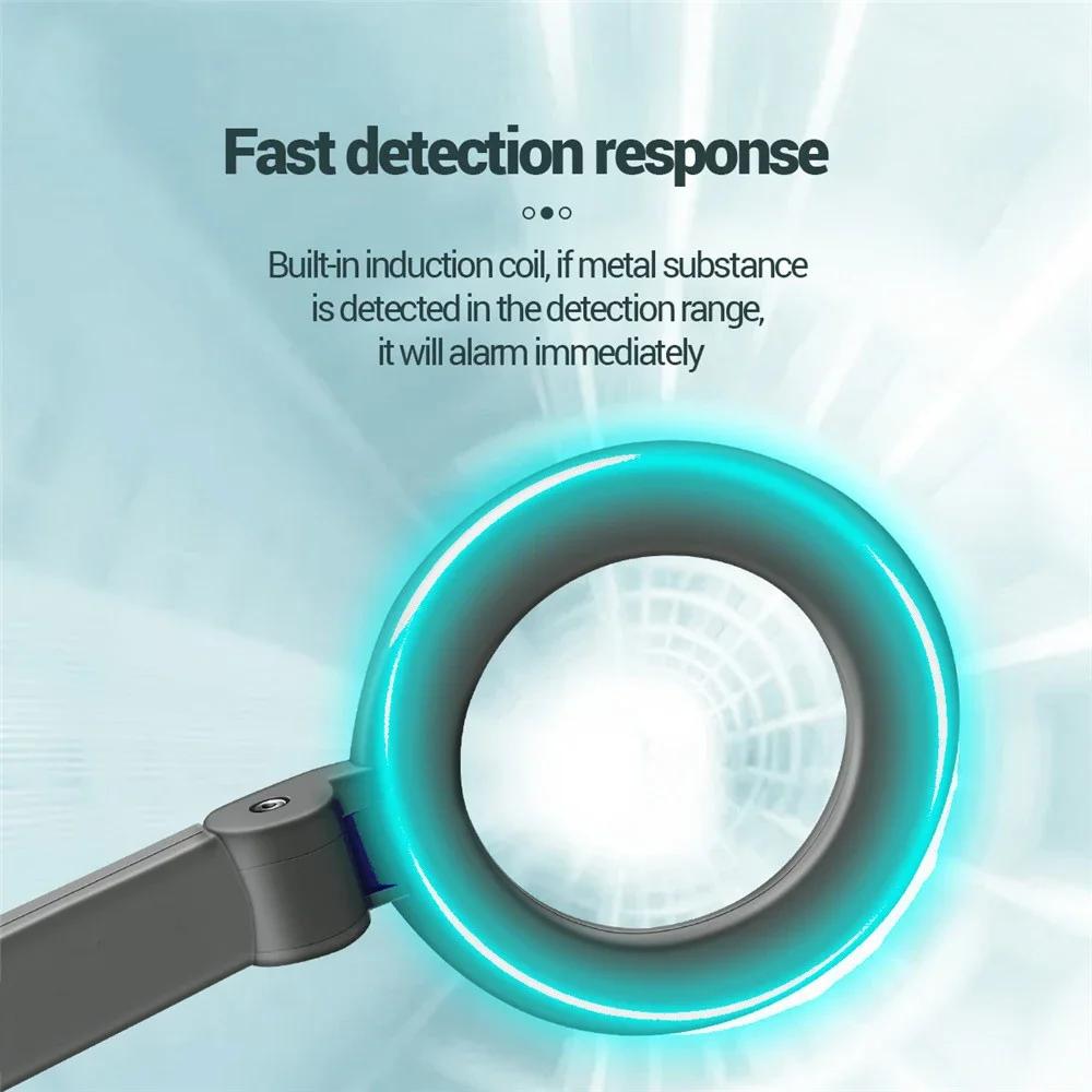 Detector de metale pliabil Hunter Gold Digger Bobina de înaltă sensibilitate Instrument de detectare a metalelor Alarma portabilă pentru vânătoarea de comori