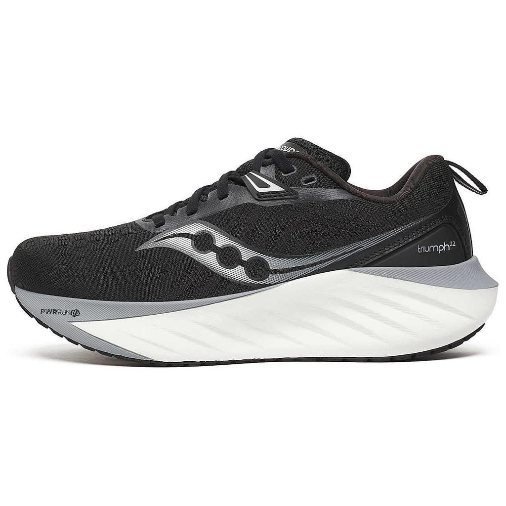 Saucony Triumph 22 Wide Black White Women Sneakers S10965-200