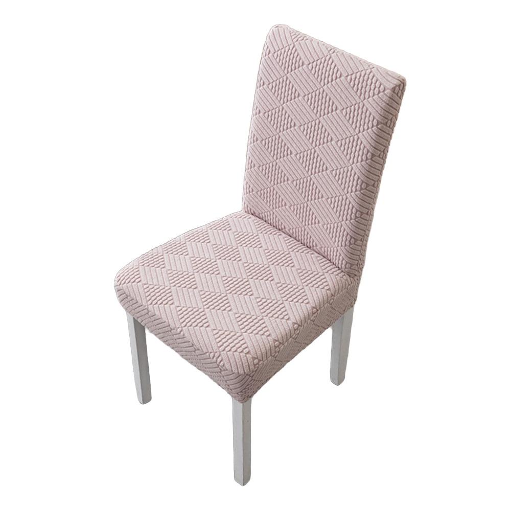 

Long Checkered Dining Chair Cover Elastic Stretch Polar Fleece Seat Covers Solid Color Waterproof Chair Protectors Home Dining фиолетовый