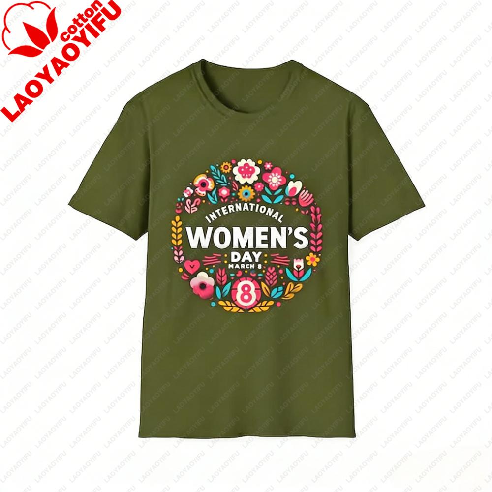 March 8th International Womens Day Shirt Womens History Month Tshirt Group Clothing Fashion Casual Festival Streetwear