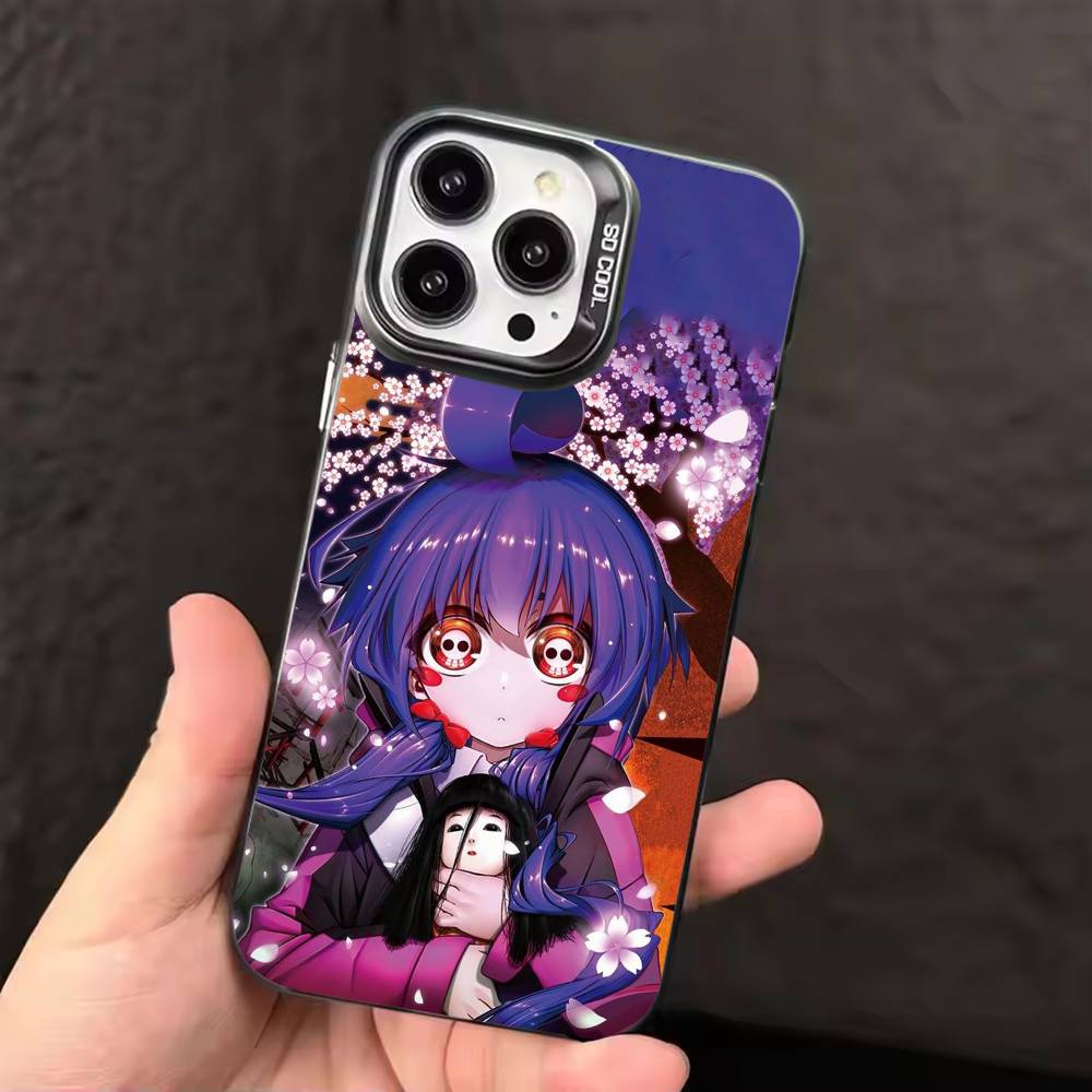 DARK GATHERING Anime  Phone Case For iPhone 17 16 15 14 13 12 11 Pro Max Plus Silver candy Matte Cover