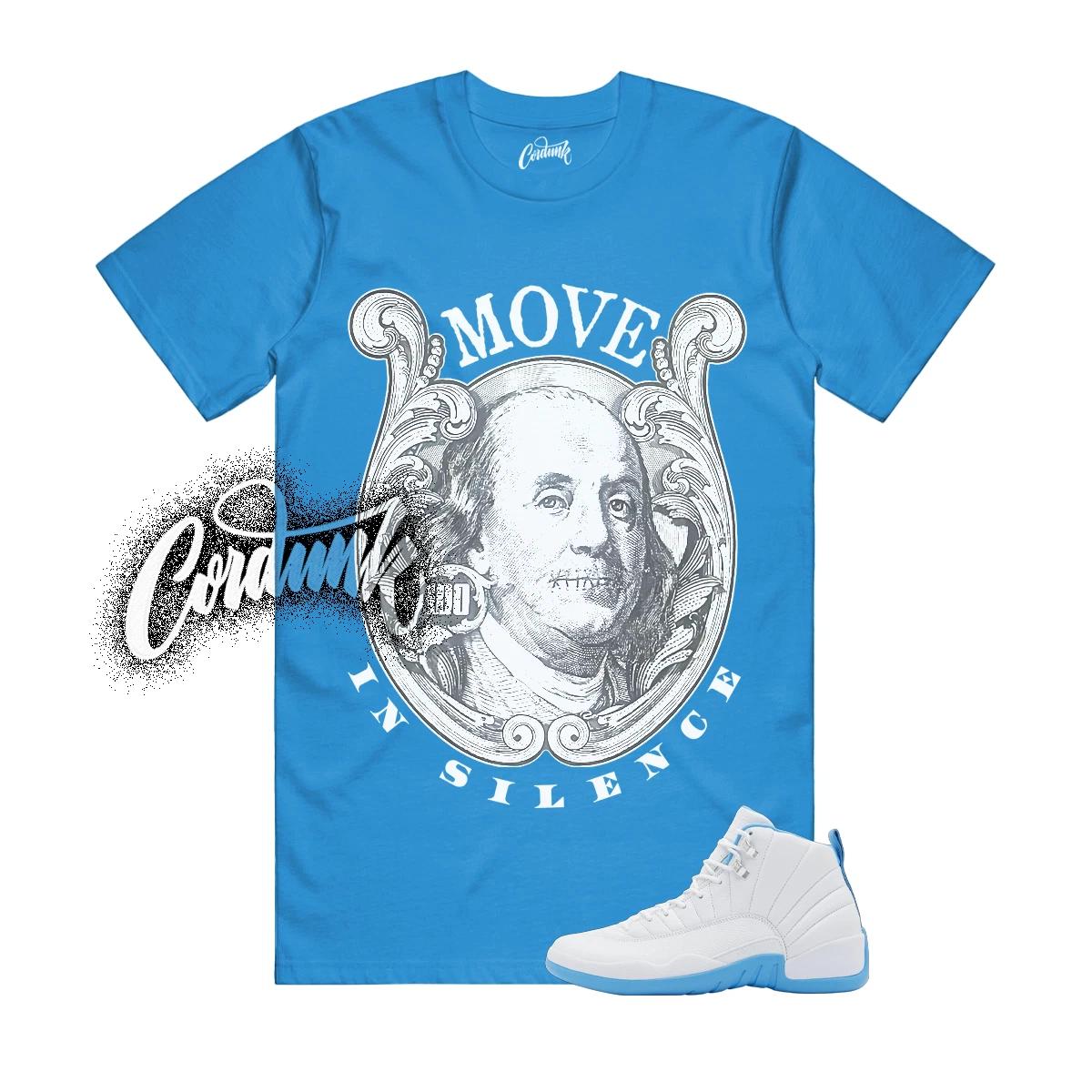 12 Melo White University Blue Emoji T Shirt Match Match BENMIS 160