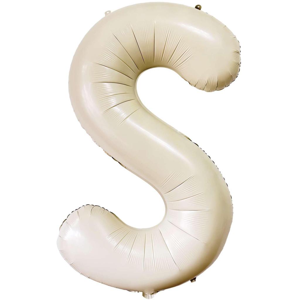 Baloane Gigante Albe Crem de 40 Inch Literele A-Z, Consumabile Petrecere de Ziua de Naștere Decorațiuni Eveniment Aniversar Alfabet