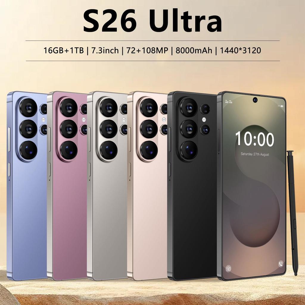 S26 Ultra 4G Smartphone: 7.3" Display, 3+16GB, Hot-Selling Model