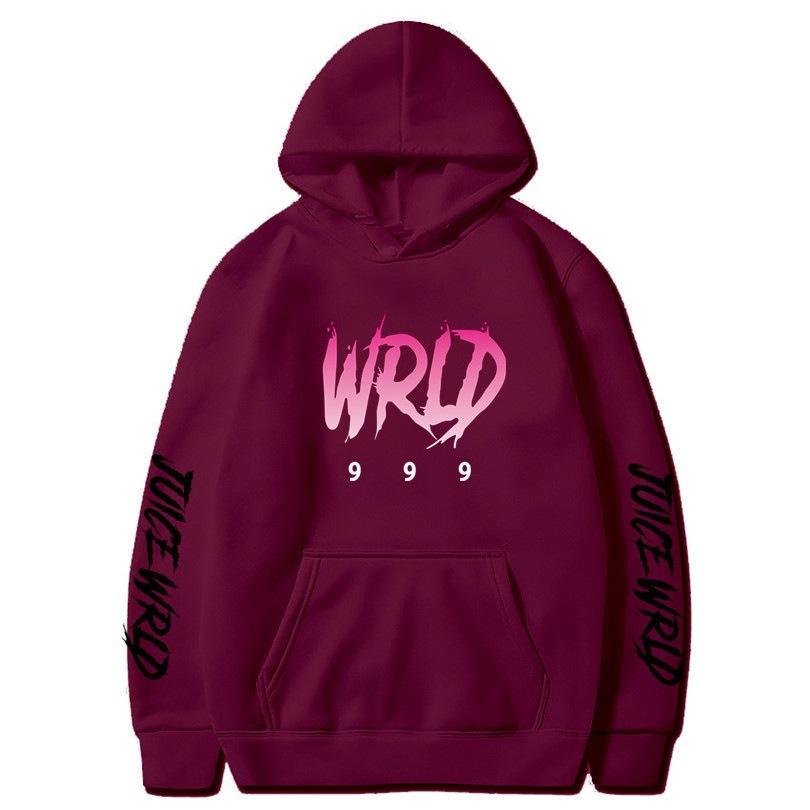 New hot sweater singer juice wrld print street popular men's and women's autumn and winter hoodie