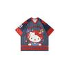 Summer New Hello Kitty Cartoon Pattern Simple and Casual Cute Round Neck Short Sleeved 3D T-shirt Fashionable Y2K Top Plus Size