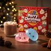 Sensory Fidget Toys for Stress Relief Dumplings Squeeze Toy Advent Calendar Box, 24-Day Christmas Countdown with Mini Box Fidgets, Bun Holiday