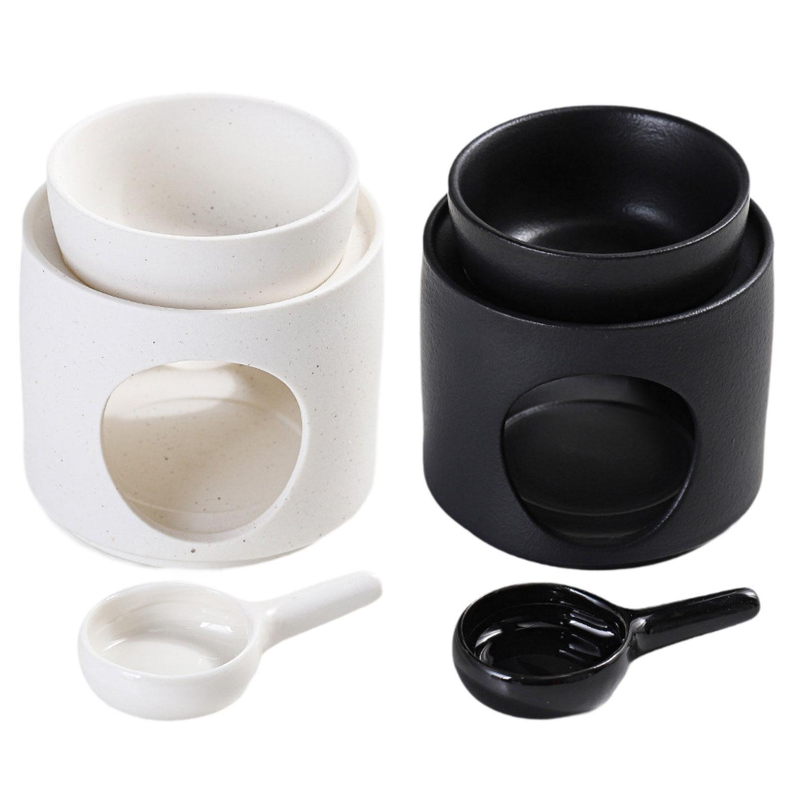 Essential Oil Burner Candle Melt Burner Multifunctional Candlestick Tealight Candle Holder for SPA Bathroom Table Centerpiece