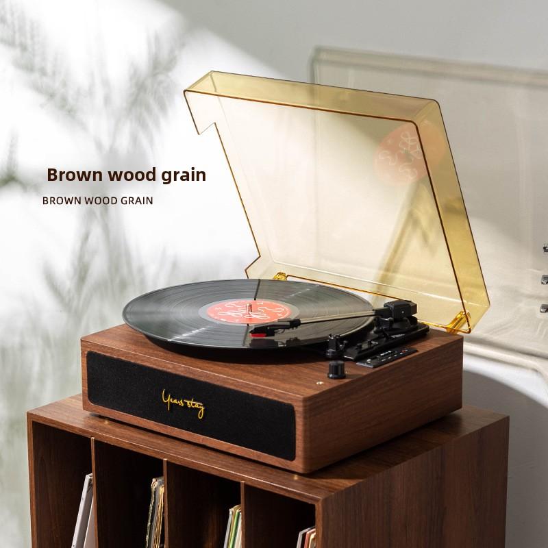 Vintage Vinyl Record Player Bluetooth Turntable, Retro Phonograph Stereo Speaker, Perfect Gift for Living Room