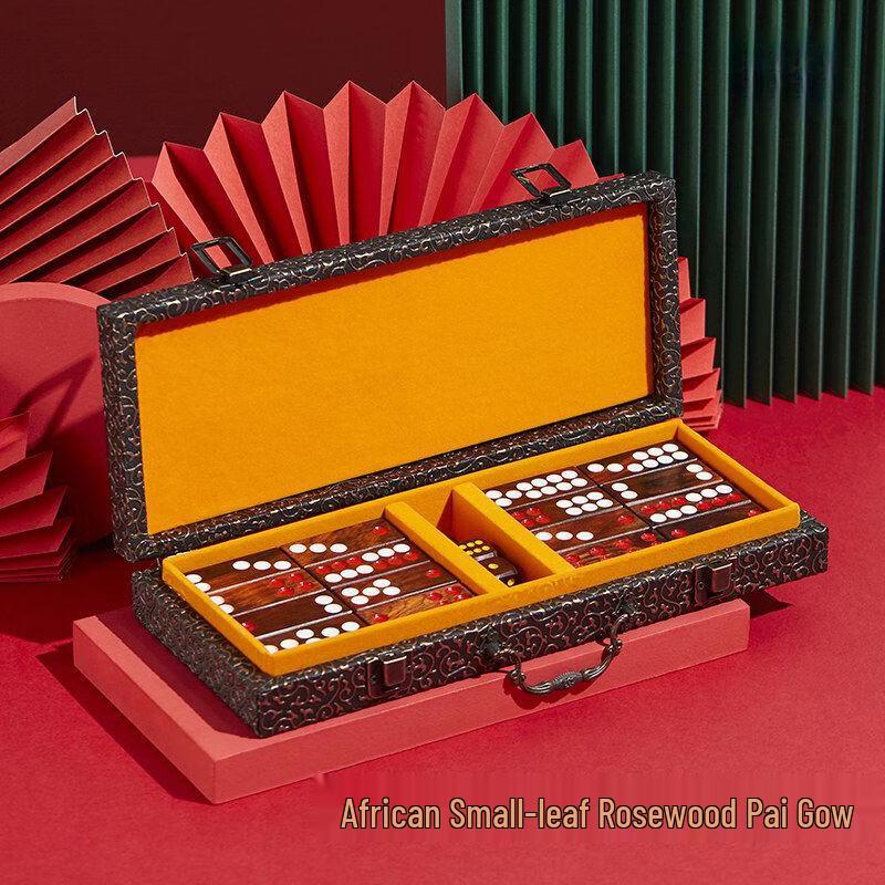 

Rosewood and Ebony Pai Gow Tiles