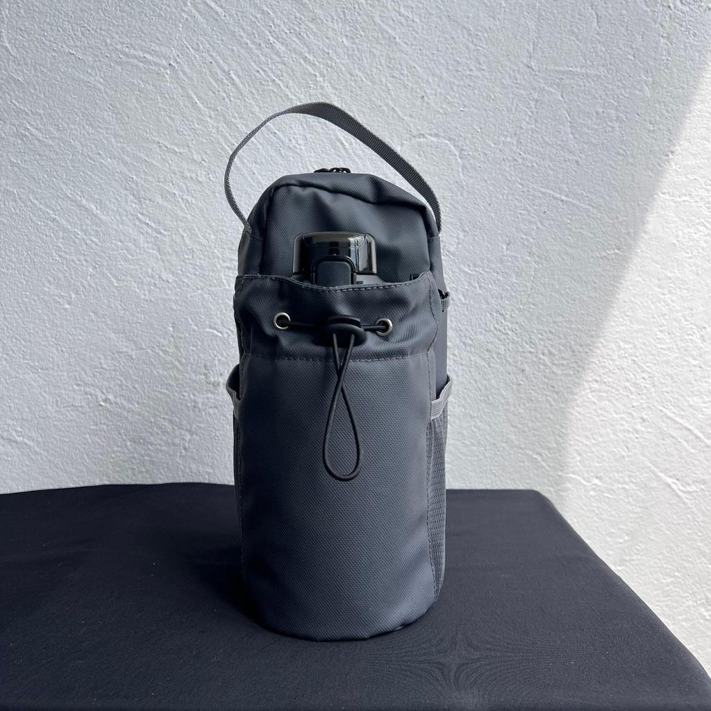 Strong Magnetic Fitness Water Bottle & Storage Crossbody Bag - Large Capacity for Gym Essentials