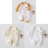 Baby Winter Snowsuit With Three Layer Cotton Insulation For Newborns And Toddlers
