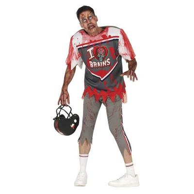 Fiestas Guirca Mens Zombie Rugby Player Costume
