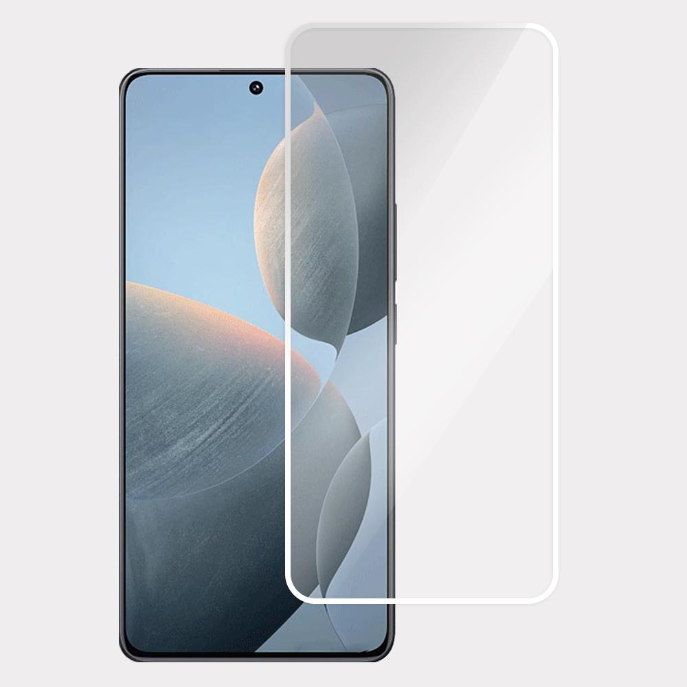 Screen Protector For Xiaomi Redmi K70 5G/K70E 5G/K70 Pro 5G/Turbo 3 5G/Poco X6 Pro 5G/Poco F6 Pro 5G/Poco F6 5G White Edge Glass Film