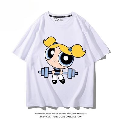Summer Cartoon Cute Printed T-shirt Cotton Children's T-shirt Casual Fashion Loose T-shirt