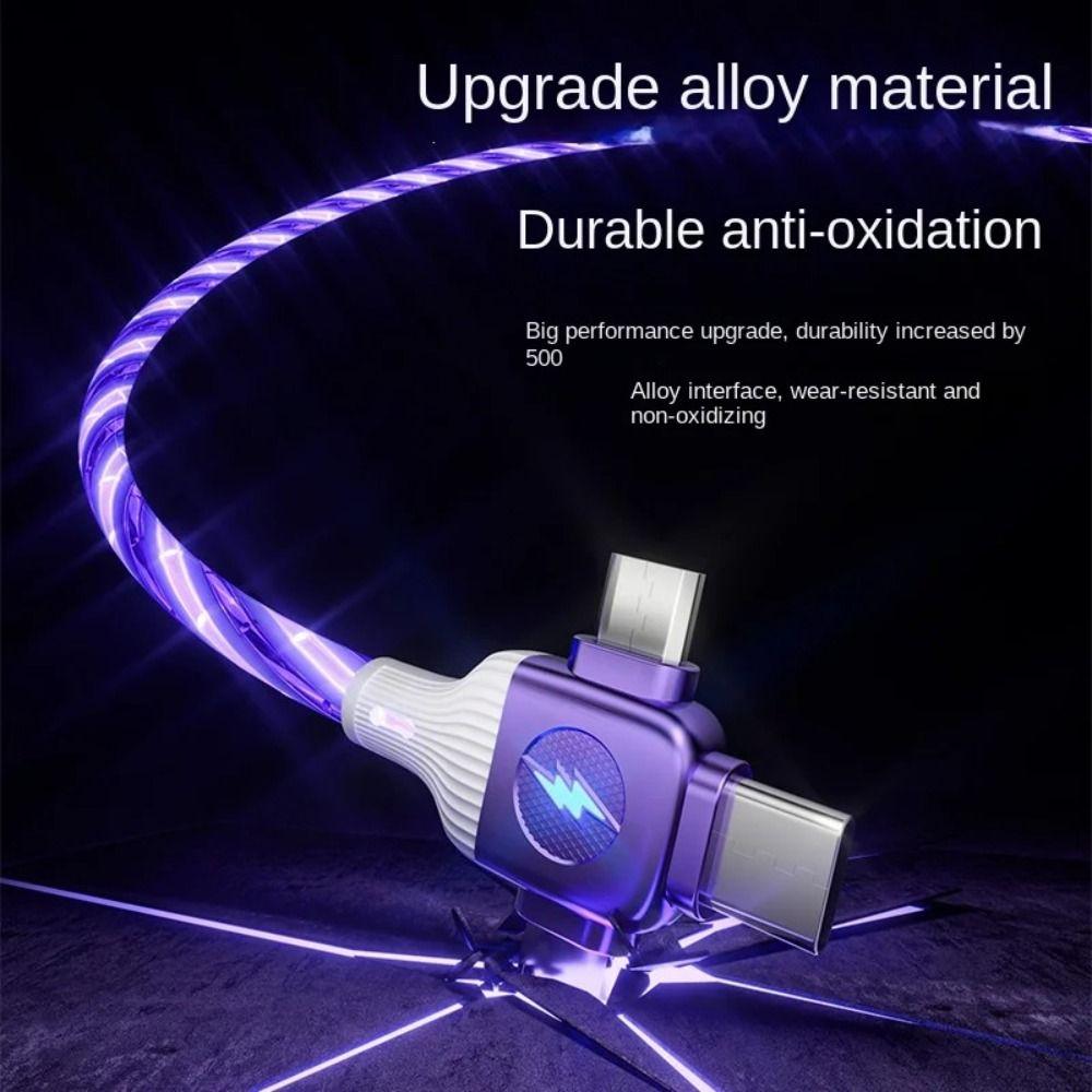 PVC USB Type C Charger Cable 3 In 2 Design Multiple USB C Charging Wire PD Charging Cable  Travel