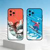 S-Skiing Snow Snowboard Ski Phone Case For iPhone 17,16,15,14,13,12,11 Plus,Pro Max,SE4Soft Silicone Black Cover