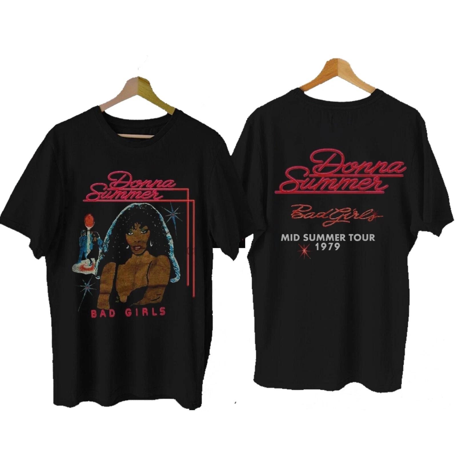 Rare Donna Summer BAD GIRL MID SUMMER TOUR 1979 Gift For Fans Shirt TU1625 M