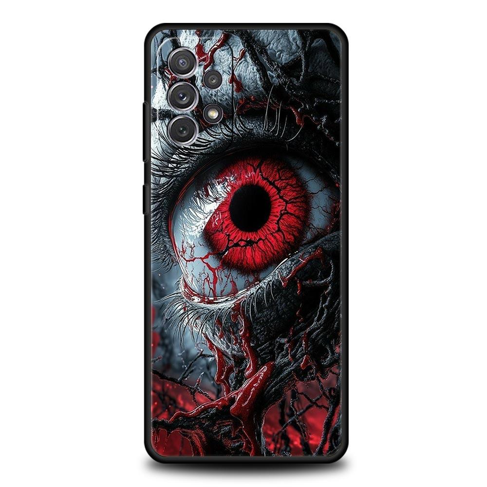 

Spooky Scary Red Eye Phone Case for Samsung Galaxy A55 A35 A17 A07 A15 A13 A25 A51 A71 A72 A73 A32 A52 A52S A41 Soft TPU Shell Samsung A51