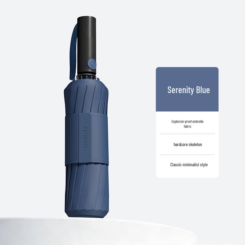 24-Rib Sturdy Windproof Umbrella: Extra Large, Thickened with Black Glue for Sunny & Rainy Days