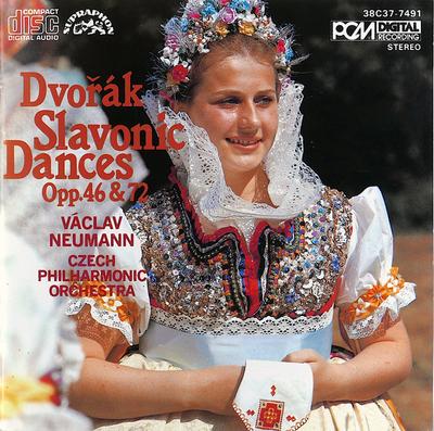 CD VACLAV NEUMANN CZECH PHILHARMONIC   Dvorak Slavonic Dances Opp.46  72 38C377491 SUPRAPHON 1985 Japan Classical Used