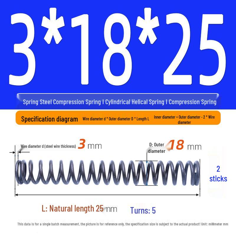 Compression Spring Y-Type Shock Absorbing Coil 3*16/17/18/19/20