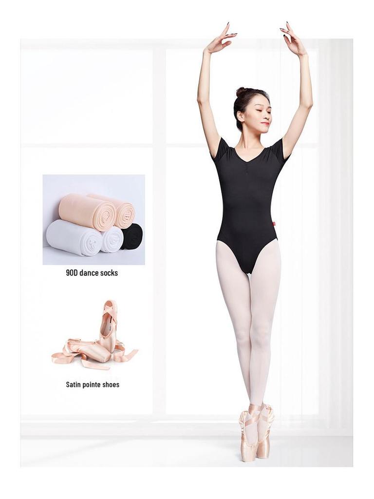 Women's Lace Backless Ballet & Yoga Leotard - Adult Dancewear & Body Shaping Practice Outfit