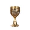 25ml Wine Glasses Vodka Goblet Bronze Liquor Spirits Cup Mini European Retro Relief Castle Wedding Tumbler for Party Decoration