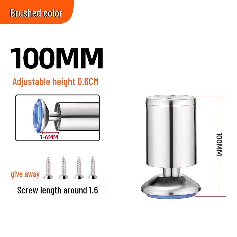Adjustable Stainless Steel Furniture Legs for Sofas, Cabinets, TV Stands, Tables, Desks, and Beds