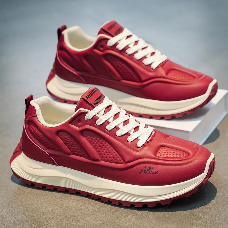 

Forrest Gump Men s Shoes 2026 Versatile Trendy Thick Soled Tall Sports Leisure Dad 41 червоний