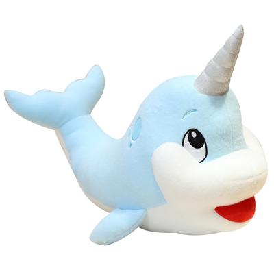 Lovely Soft Cute Teal Narwhale Stuffed Animal Whale Plush Toy Fish Kids Dolls For Children Birthday Christmas Gifts