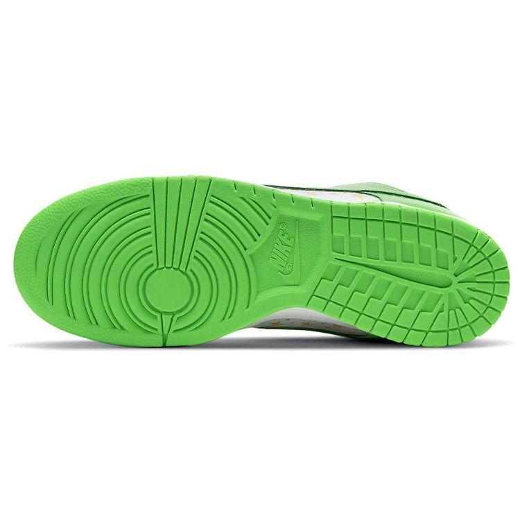 Supreme X Nike Dunk Low OG SB QS Mean Green Unisex Sneakers White Metallic-Gold DH3228-101