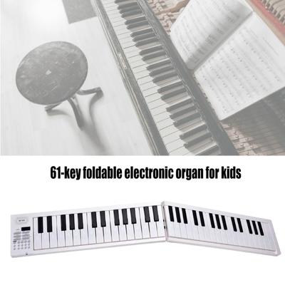 Piano Elettronico Pieghevole a 61 Tasti Tastiera Portatile per Pianoforte Tastiera Elettronica Musicale Digitale Strumento Musicale Durevole