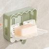 Plastic Wall Mounted Soap Box Waterproof Soap Storage Rack Soap Organizer Soap Dish  Household
