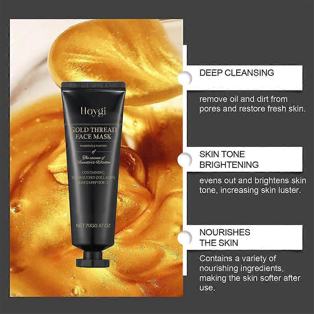 24K Gold Peel-Off Maske Kollagen Anti-Aging Faltenlifting Straffend Feuchtigkeitsspendend Tiefenreinigung Feine Linien Maske Für Alle Hauttypen