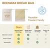 Beeswax Lining Bread Bags, Reusable Bread Bags for homemade & sourdough bread, Moisture Lock with Zip for Bread Freshness with Sealing
