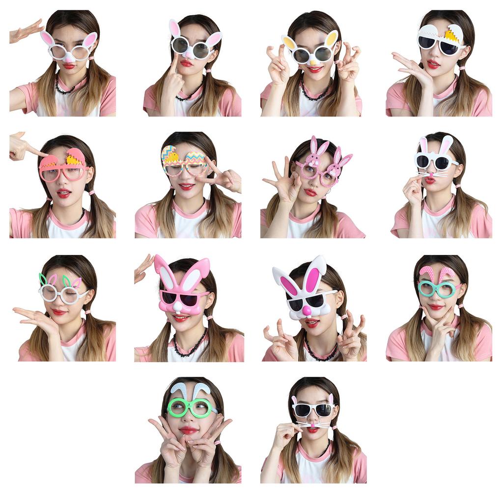 Costume Glasses Easter Egg Eyeglasses Frame Easter Party Photo Props Pretend Eyewear Fun Party Eyewear Cosplay