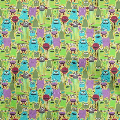 Cotton Flex Light Green Fabric Abstracts Fabric For Sewing Printed Craft Fabric By The Yard 40 Inch