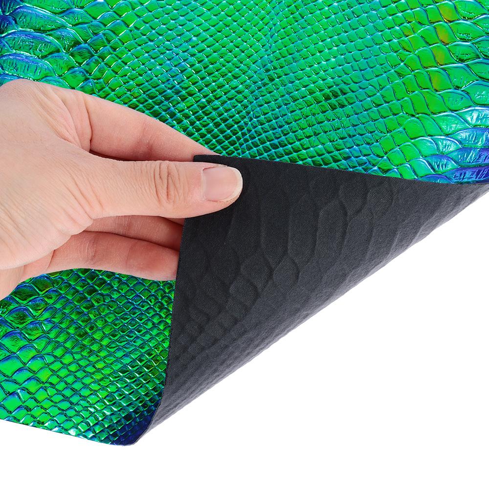 1 Roll Holographic Snake Skin Pattern Sheets 30x135cm Holographic Sheets  for Handbags
