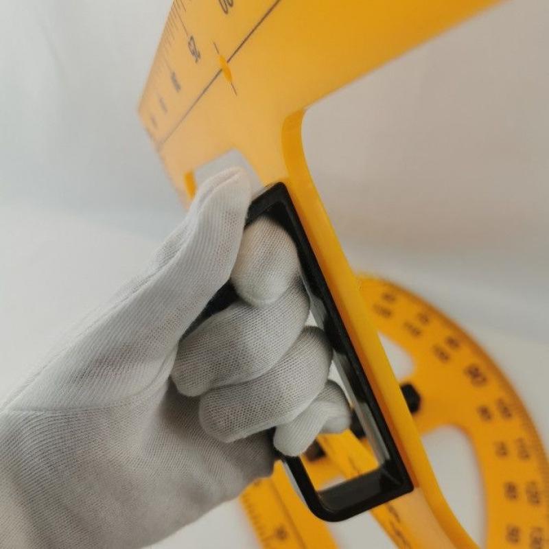 Magnetisches Lehrer-Set: Winkel, Lineal, Winkelmesser mit Griff