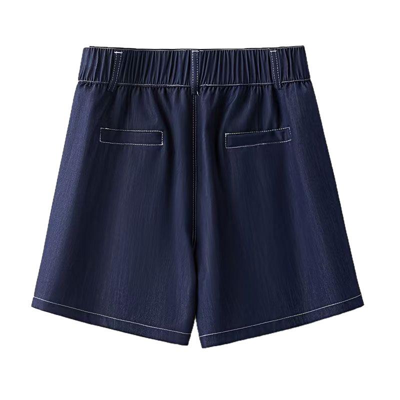 Sommer 2025 Damen-Jeansshorts mit hohem Bund: Locker, weit geschnitten, figurschmeichelnd, trendig