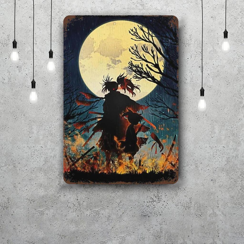 hyakkimaru anime Vintage Metal Tin Signs Posters Decor Retro Metal Plaque Wall Art Decor for Garage Bar